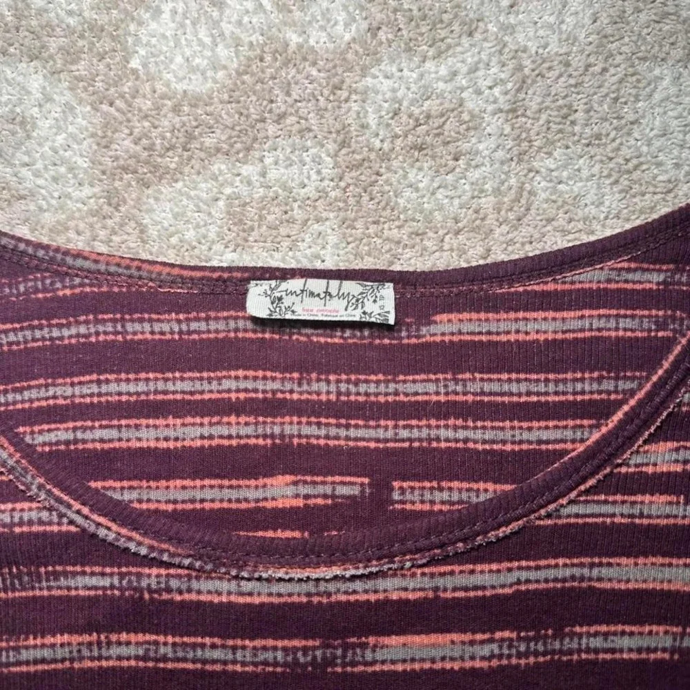 Free People Intimately Striped Sheer‎ Tee (XS)